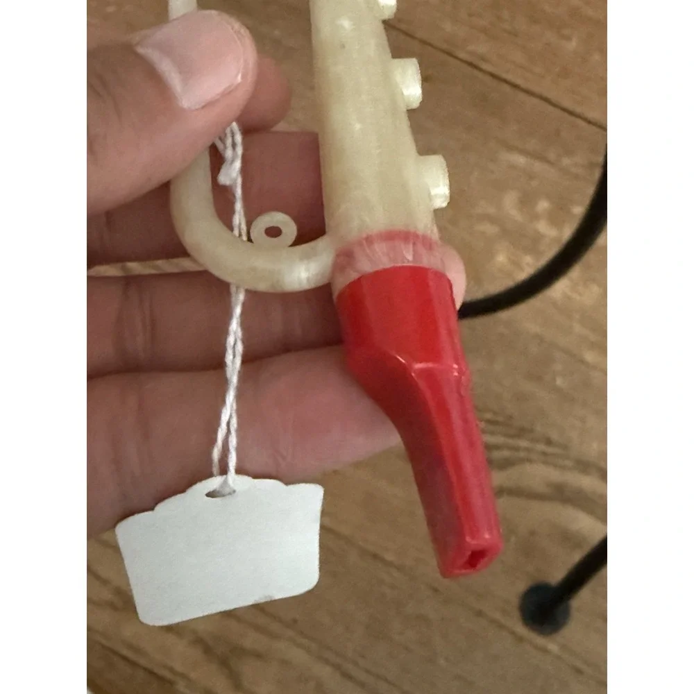 Mills Bugle Boy Composite Plastic Whistle Horn Bugle‎ Toy~1940's~Red,White,Blue